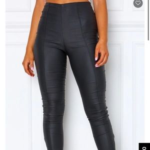 White Fox boutique leather pants